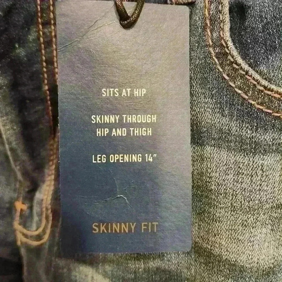 Men's Hollister Advanced Stretch Skinny Fit Distressed Blue Jeans Sz 36×32 - Picture 4 of 8